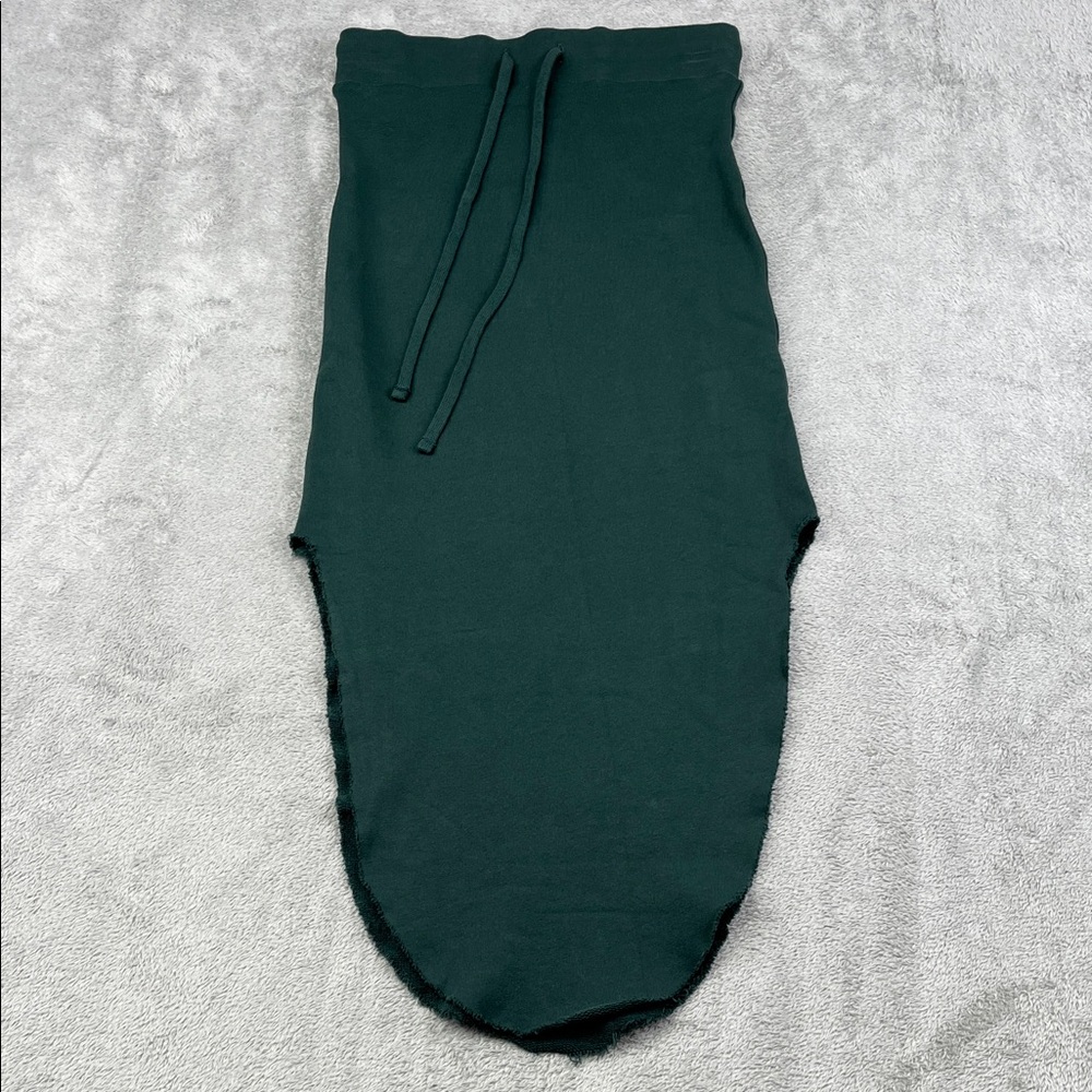 Frank & Eileen XS‎ 100% Cotton Unforgettable Donegal Skirt Fleece Evergreen FLAW